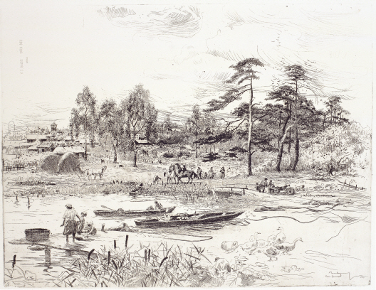 Spas-Klepiki, 1973, Etching, 49.3×64.5cm