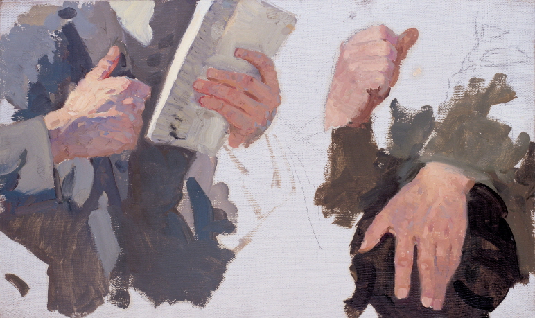 Study of Hands, 1949, Oil on canvas, 36×60cm