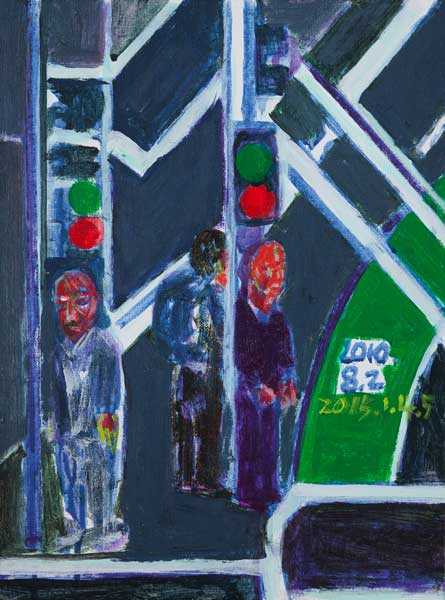 Swanson Street 1, 2010-2015, Acrylic on canvas board, 40x30cm