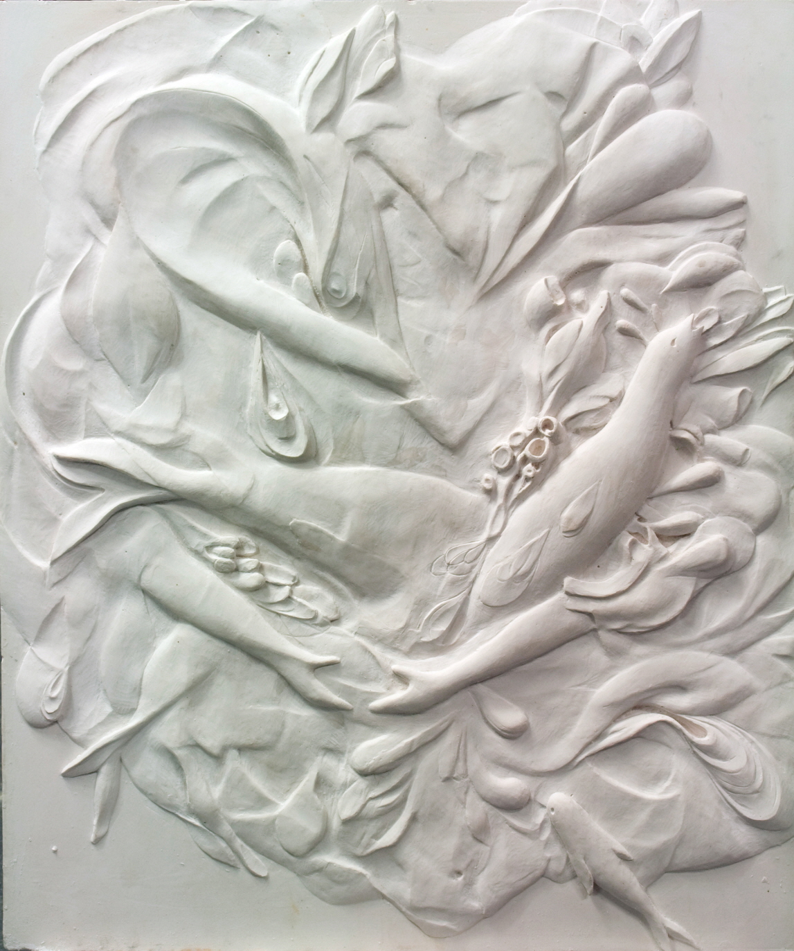 전인아, Dyptich# 2016, 2016, Dental Stone , 73x61cm