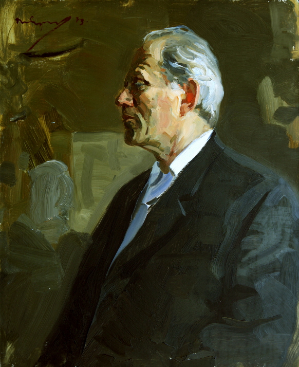 Portrait of the Artist J. M. Neprintsev, 1973, Oil on canvas, 60×50cm