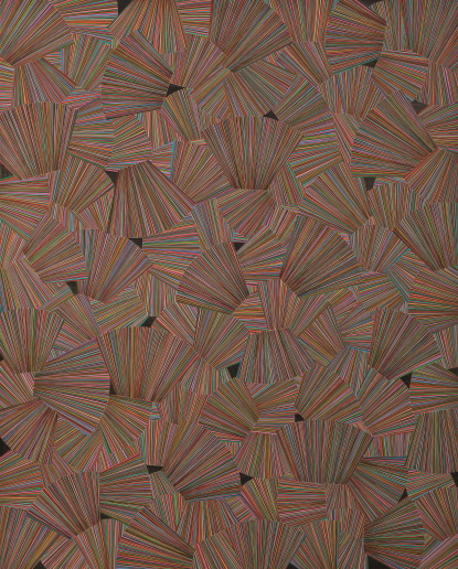 Garden City - XXI, 2009, Acrylic on canvas, 162.2x130.3cm