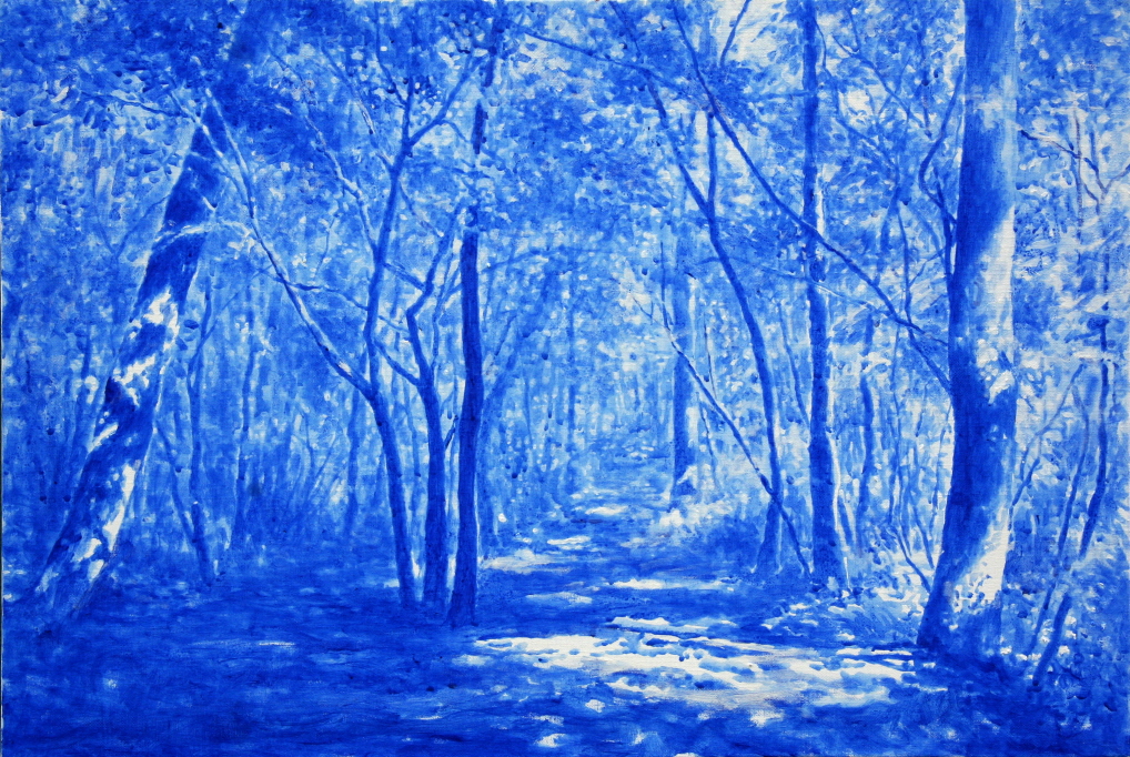 박성진, 사려니 숲, 2015, 캔버스위에 아크릴, 50.5x72.7cm