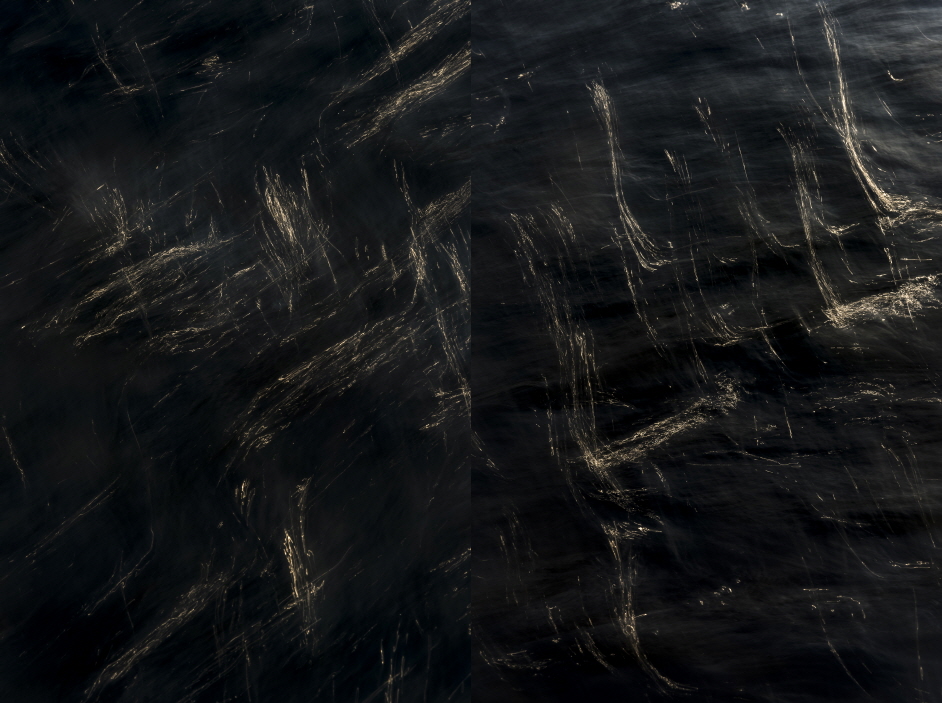 Luminescence, Here and There YL_3-1, 3-2 (The Luminescence Casts on the River), 2015, Archival Pigment Print, 150x100cmx2