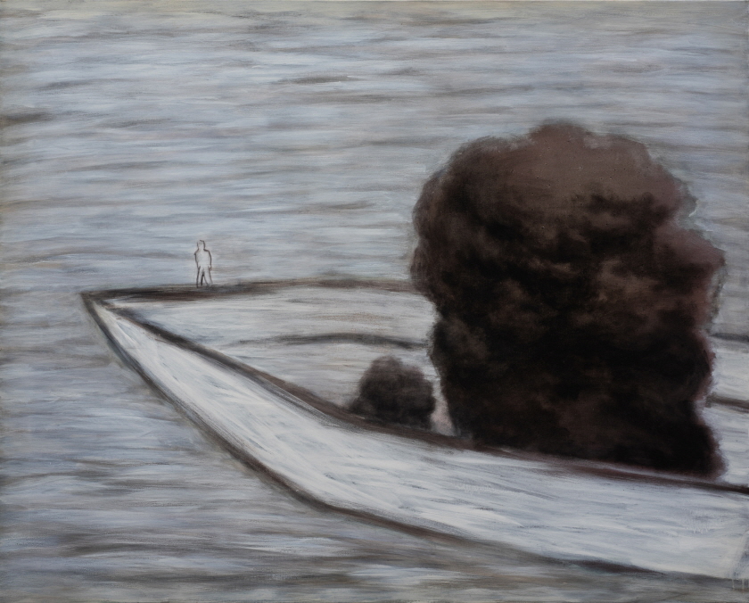 Where to Dump the Dark Clouds, 2012, Acrylic on canvas, 130.3x162.1cm