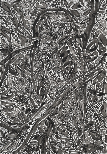 Owl's Night, 2019, Acrylic on canvas, 116.8x80.3cm