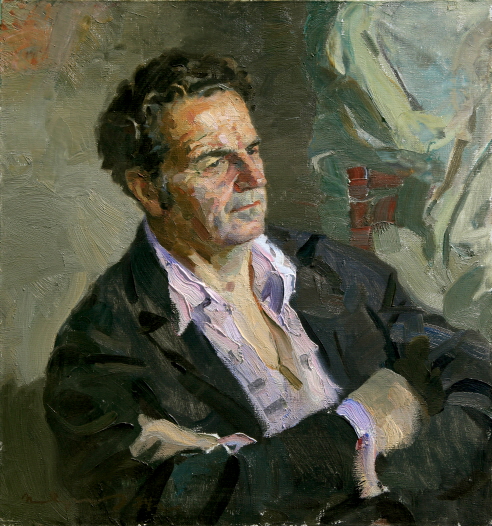 Portrait of the Sculptor V. G. Stamov, 1974, Oil on canvas, 70×65cm