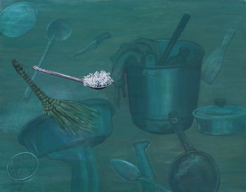 Old Housekeeping Stuffs, 2001, Acrylic, oil on canvas, 90.9x116.7cm