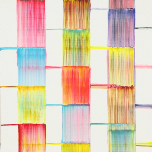 Bernard FRIZE Fétiche 2008 acrylic and resin on canvas 120x120cm