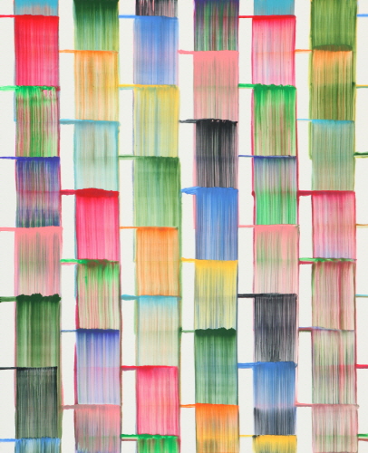 Bernard FRIZE Poste 2008 acrylic and resin on canvas 220x180cm