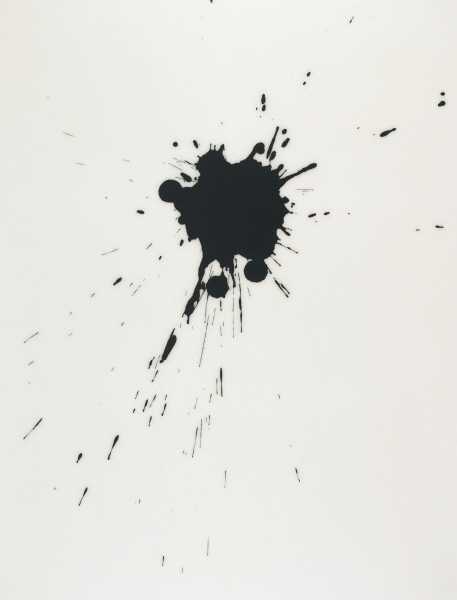 LEE Bae 17A08 2008 Acrylic medium, charcoal black on canvas 195x150cm