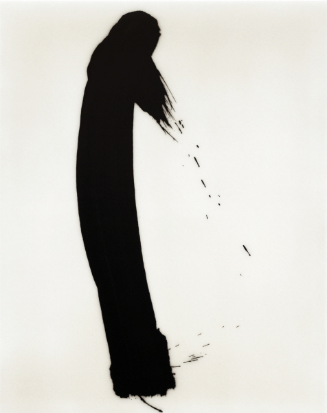 LEE Bae 13A08 2008 Acrylic medium, charcoal black on canvas 92x73cm