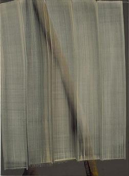 SONG Hyunsook 5 brushstrokes on 2 brushstrokes 2001 Tempera on canvas 133x97cm