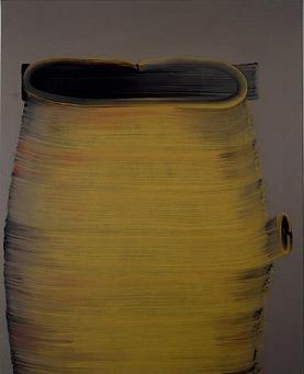 SONG Hyunsook 11 Brushstrokes 2005 Tempera on canvas 200x160cm