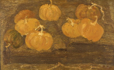 KANG Yo-bae Pumpkins  2005 Acrylic on canvas 89.4x145.5cm