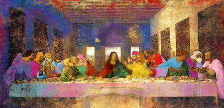 LEE Leenam Restoration-The Last Supper 2009 C-print 220x106cm