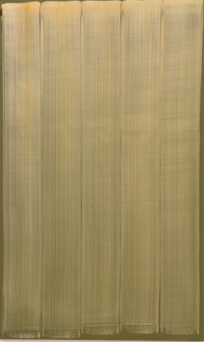 SONG Hyunsook 5 brushstrokes over 1 brushstroke 2002 Tempera on canvas 158x95cm