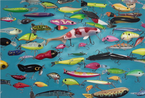 LEE Yongbaek Plastic Fish 2010 Oil on Canvas 177x259cm