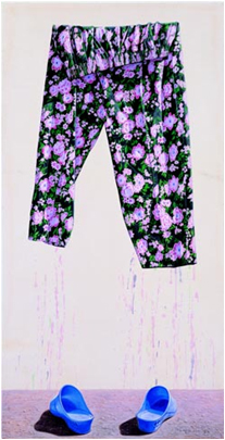 Lee Jong-gu 洗 1 2008 Acrylic on Korean Paper 180×90cm