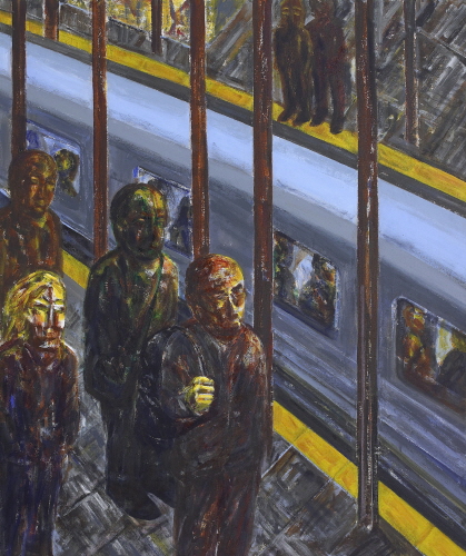 SUH Yongsun Subway 2010 Acrylic on canvas 163 x138cm