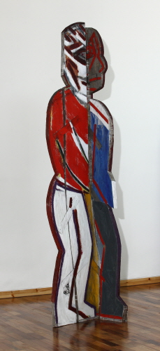 SUH Yongsun Standing People 1 2008 Acrylic on wooden panel 56x57x277.5cm