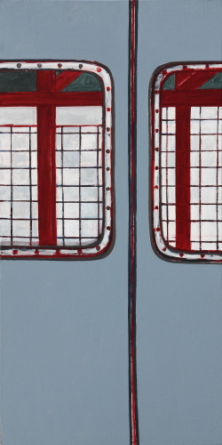 SUH Yongsun A Subway Door 2011 Acrylic on canvas 179x90cm