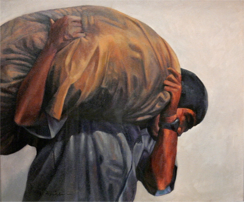 SHIN Hak-Chul Load Oil on canvas 70 x 59cm