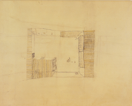 LEE Youngbin Room(房) 2011 Korean ink, Watercolor on paper 123x154cm