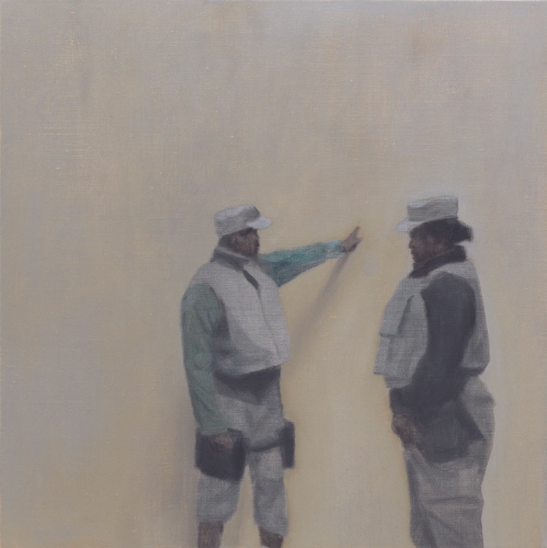 Tim EITEL Untitled(Instruction) 2009 Oil on canvas 30.5×30.5cm