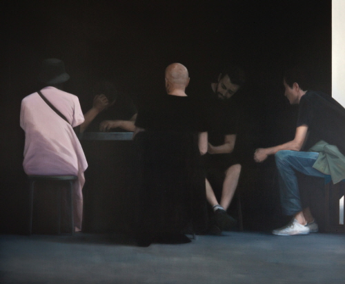 Tim EITEL  Five Men Around a Table 2011 Oil on canvas 175×210cm