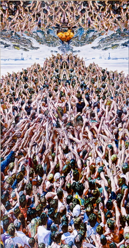 진 마이어슨   The Age of Everyone 2011-2012 Oil on canvas 300 x 160cm