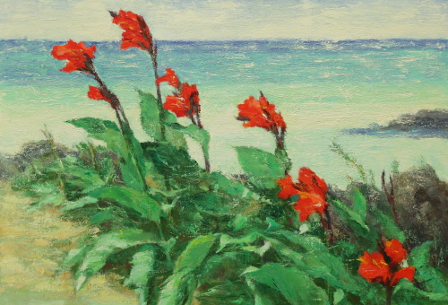 Sea, Wind, Red  2012  Acrylic on canvas  80x116.7cm