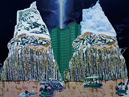 Jin Yangping(金阳平)   Urban Maze No.2    2011    Oil on canvas   200x265cm