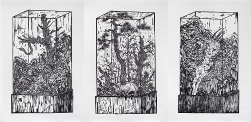 倪有鱼 样品 杂品柜 2011    Print on paper   105x72cm(3pcs)