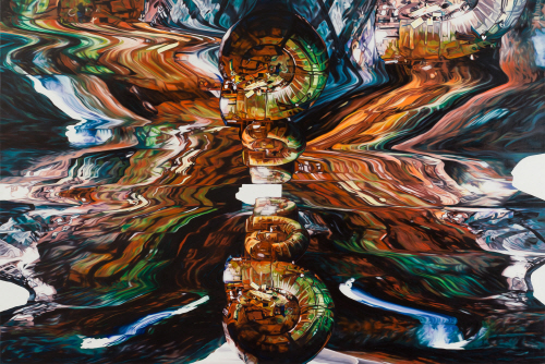Jin MEYERSON BUTTERFLY EFFECT   2010  Oil on canvas  100x150 cm