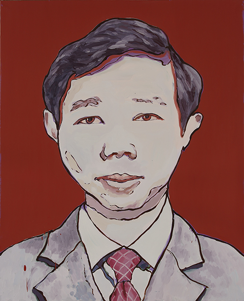 正面的肖像 No.4, 2014, 布面油画, 128x104cm
