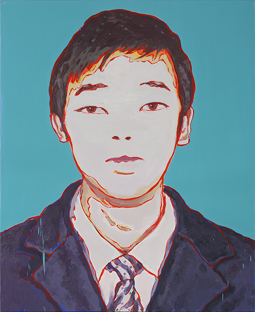 正面的肖像 No.1, 2014, 布面油画, 128x104cm