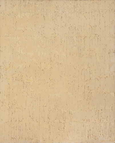 Untitled 74-B, Frottage on canvas, 162x130cm, 1974